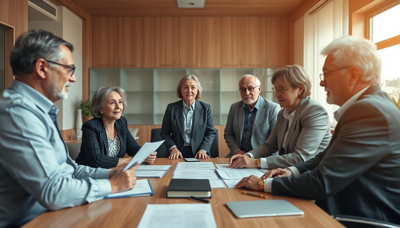 Business agreement signing